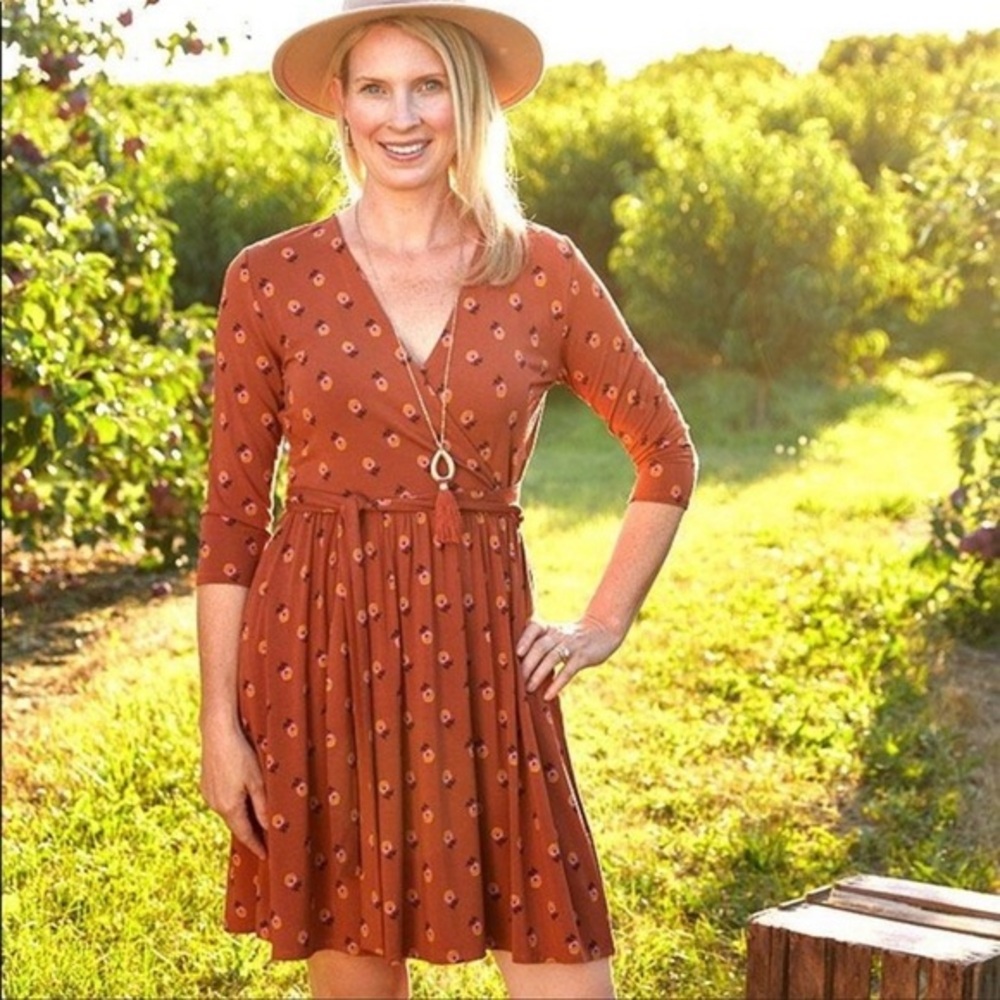 Matilda Jane Dresses Matilda Jane Isnt It Lovely Dress‎ Rust Orange XS